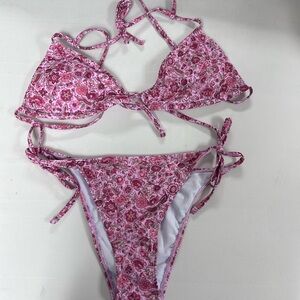 SHEIN Pink Floral Bikini
